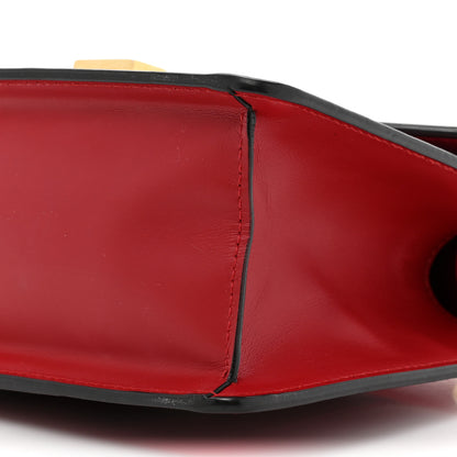 Gucci Calfskin Mini Sylvie Top Handle Bag Hibiscus Red 8 of 13