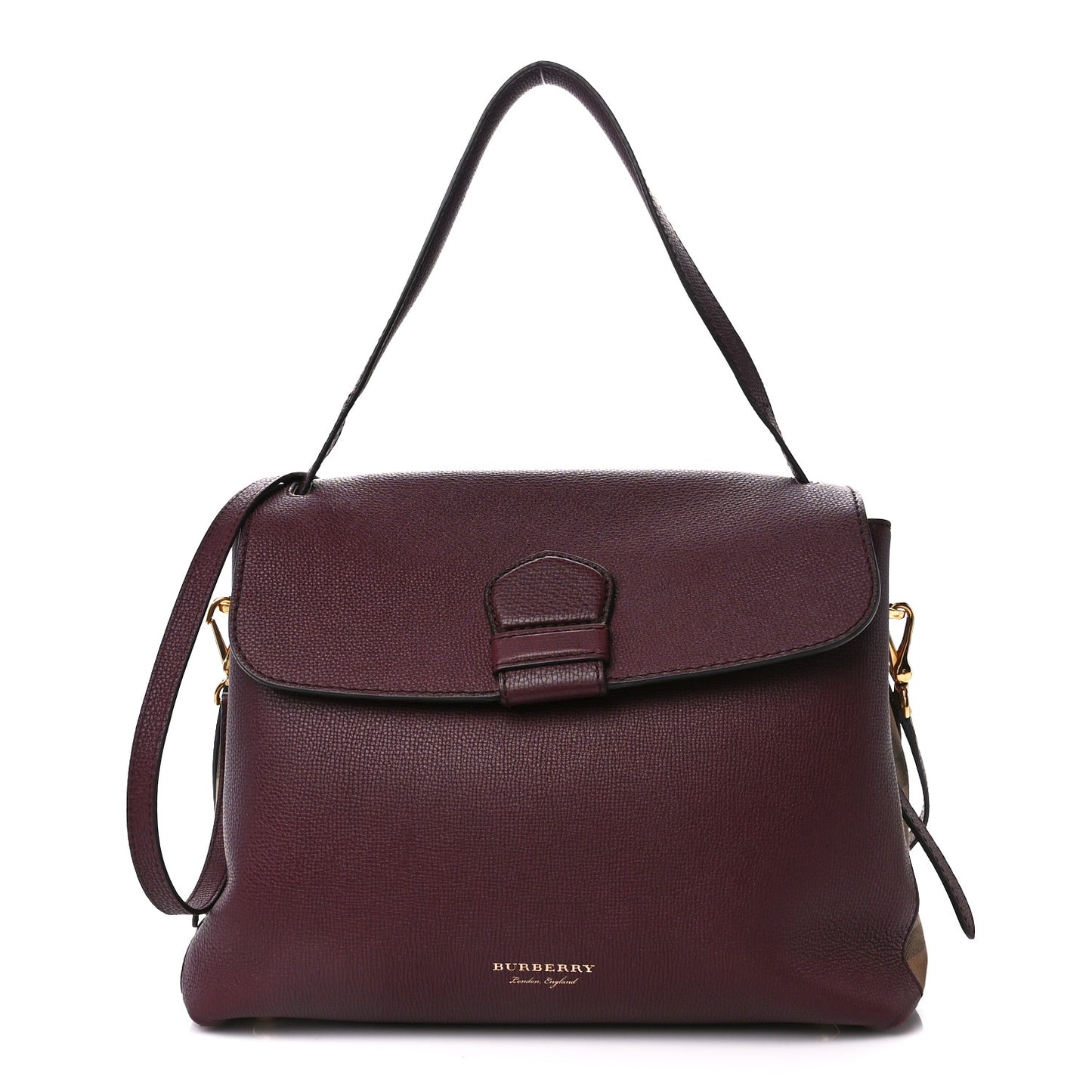 Derby Calfskin House Check Medium Camberley Burgundy