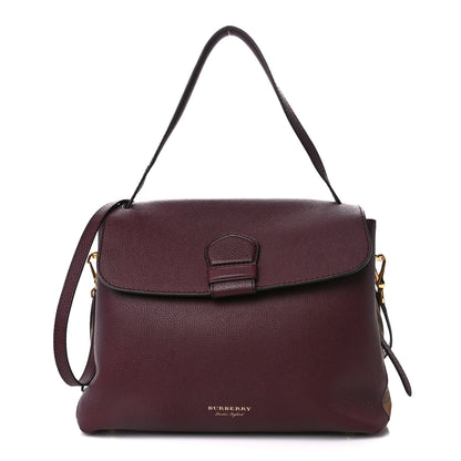 Burberry Derby Calfskin House Check Medium Camberley Burgundy 1 of 13