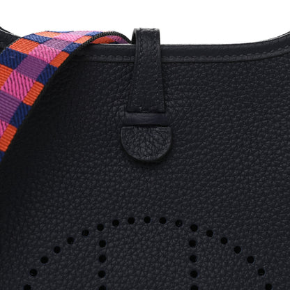 Hermes Taurillon Clemence Amazone Evelyne TPM Bleu Nuit 8 of 11