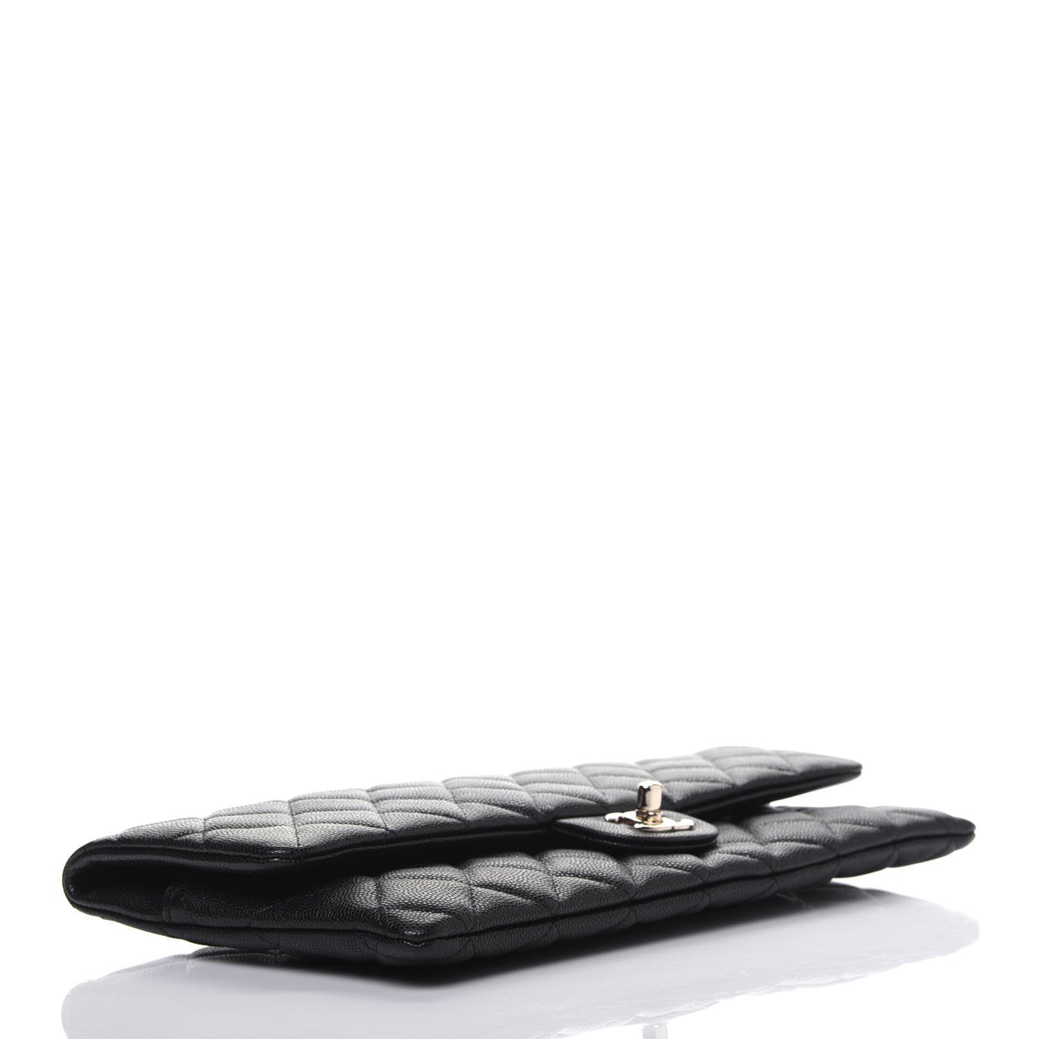 Chanel Caviar Quilted Flap Clutch Black 4 of 11