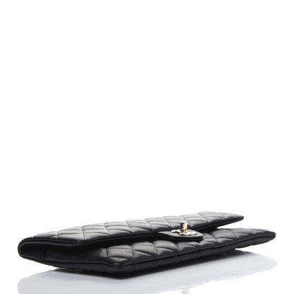 Chanel Caviar Quilted Flap Clutch Black 4 of 11