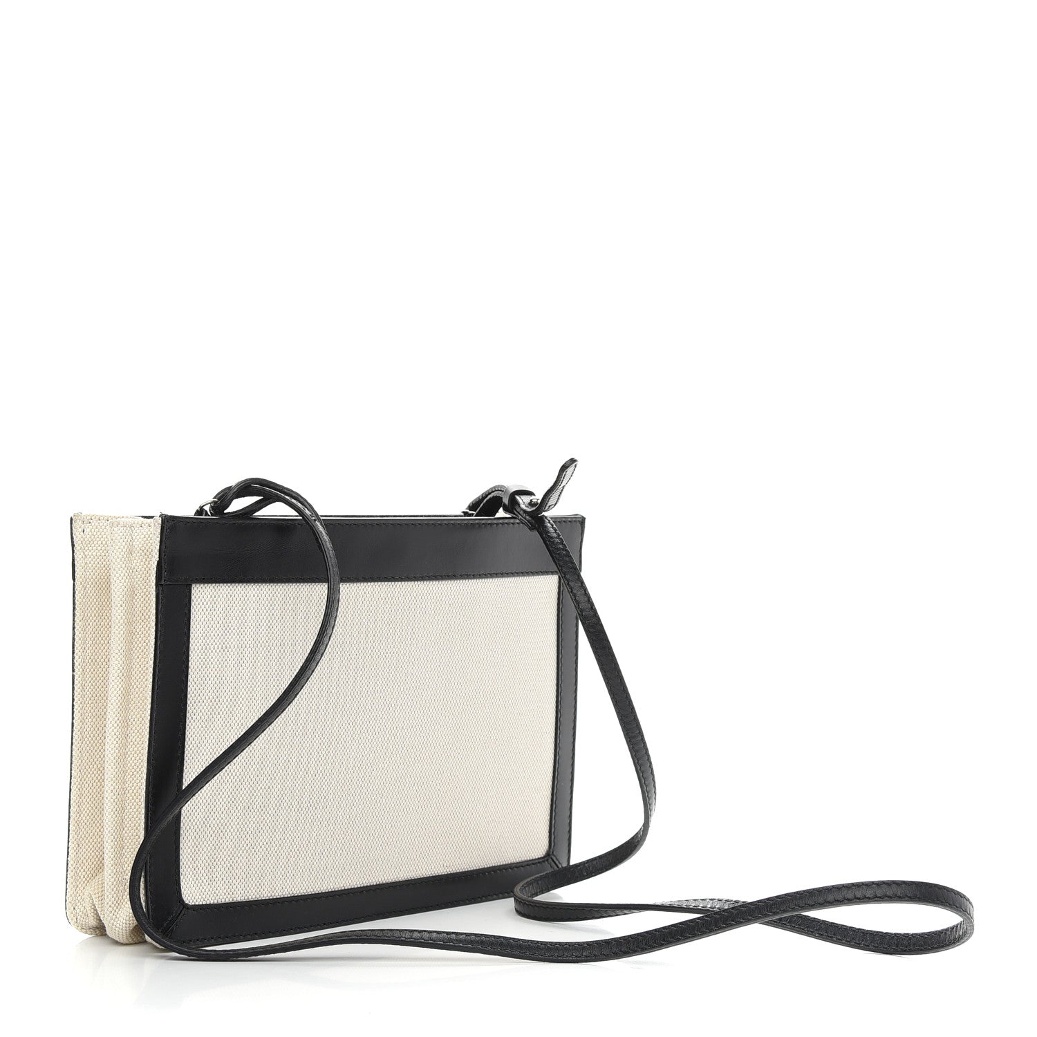 Balenciaga Cotton Canvas Pochette Crossbody Bag Black 2 of 8