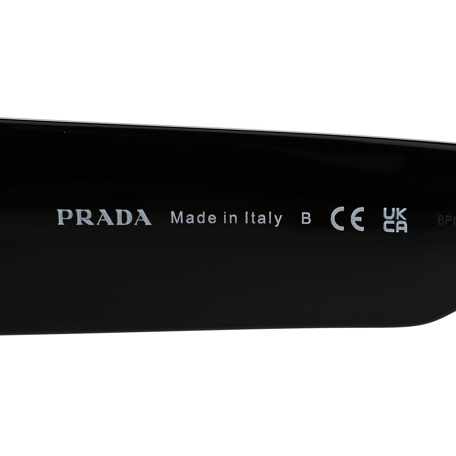 Prada Acetate Pillow Sunglasses SPR A01 Black 6 of 8