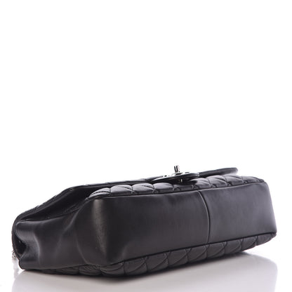 Chanel Lambskin Quilted Jumbo Coco Rain Flap Black 4 of 15