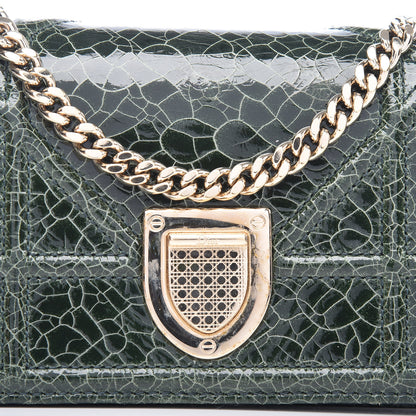Christian Dior Ceramic Effect Deerskin Baby Diorama Flap Bag Green 15 of 15