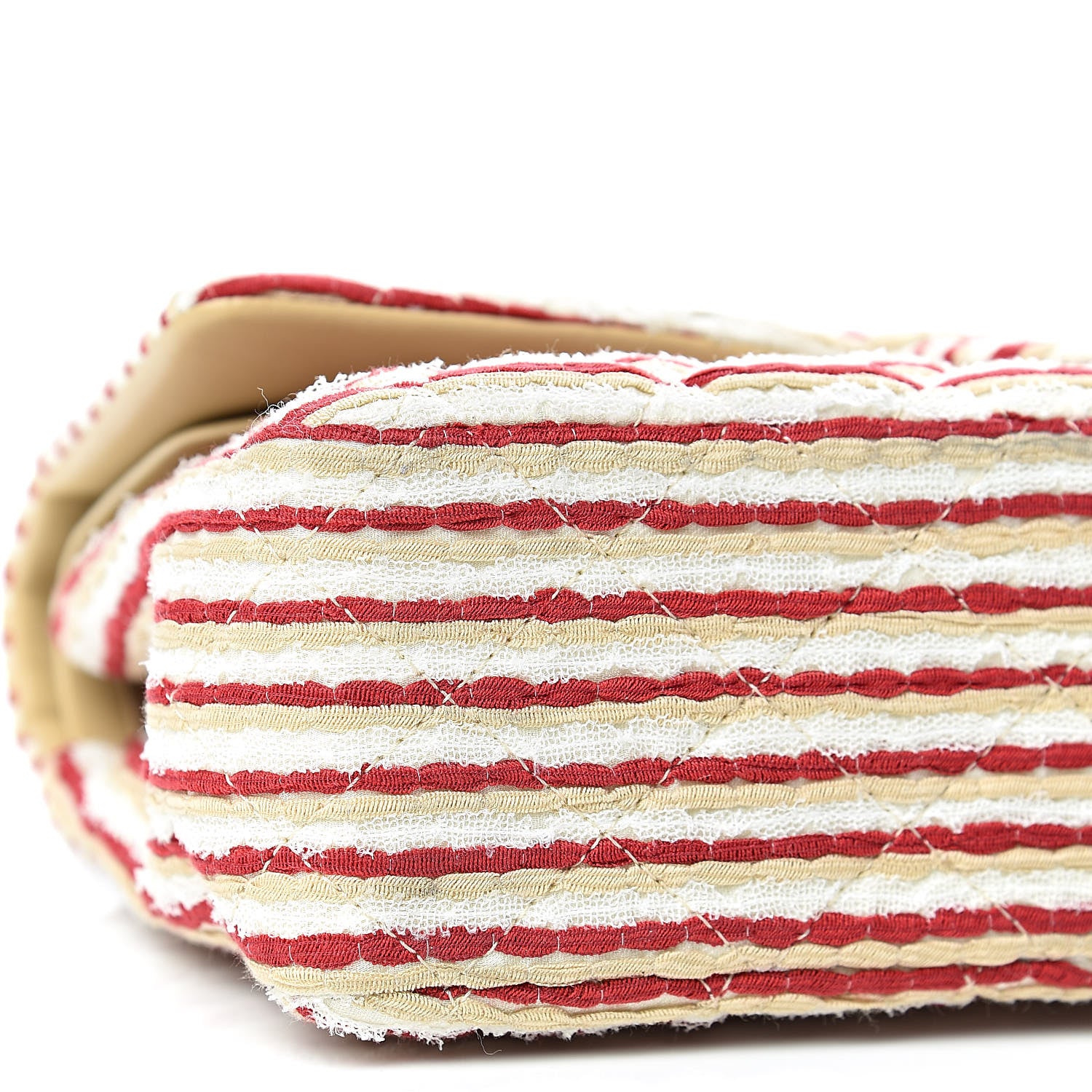 Chanel Jersey Quilted Medium Coco Sailor Flap Red White 9 of 12