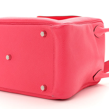 Hermes Taurillon Clemence Lindy 30  Rose Extreme 10 of 12