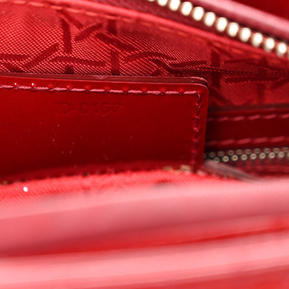 Christian Dior Patent Cannage Medium Lady Dior Red 7 of 11