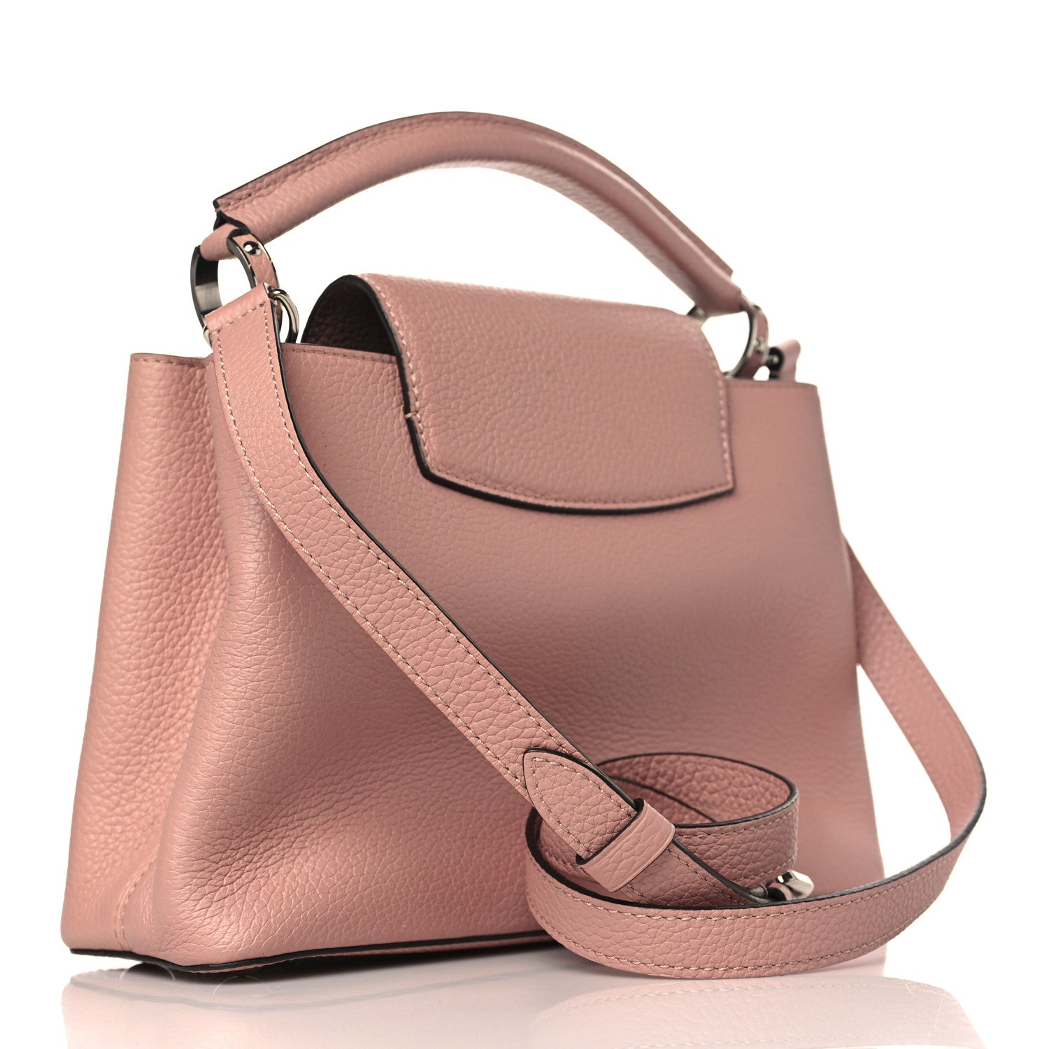 Louis Vuitton Taurillon Capucines BB Magnolia 3 of 8