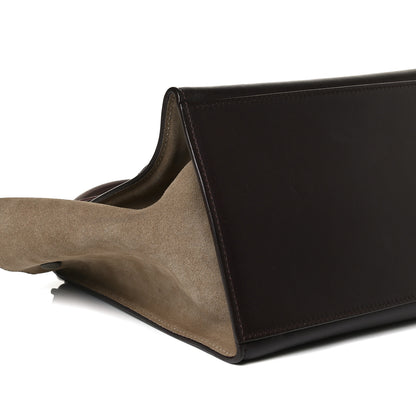 Celine Textured Calfskin Suede Tri-Color Large Trapeze Burgundy 5 of 22