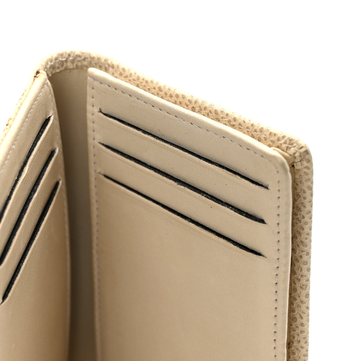 Caviar Timeless CC Card Holder Wallet White