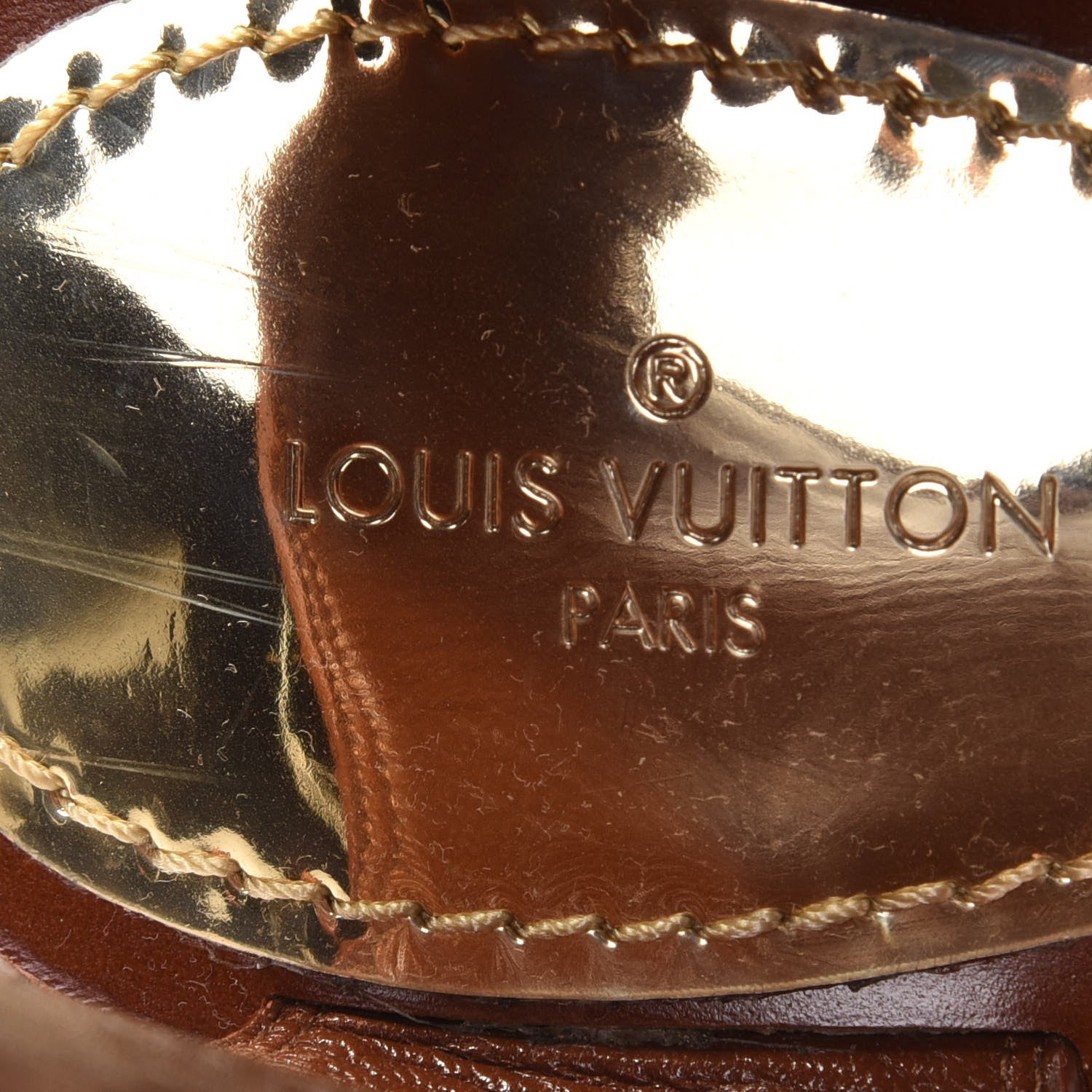 Louis Vuitton Calfskin Monogram Passenger Flat Sandals 36.5 Cognac 7 of 9