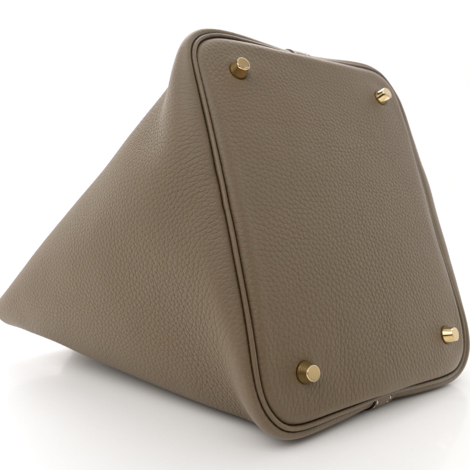 Hermes Taurillon Clemence Picotin Lock 22 MM Etoupe 9 of 11