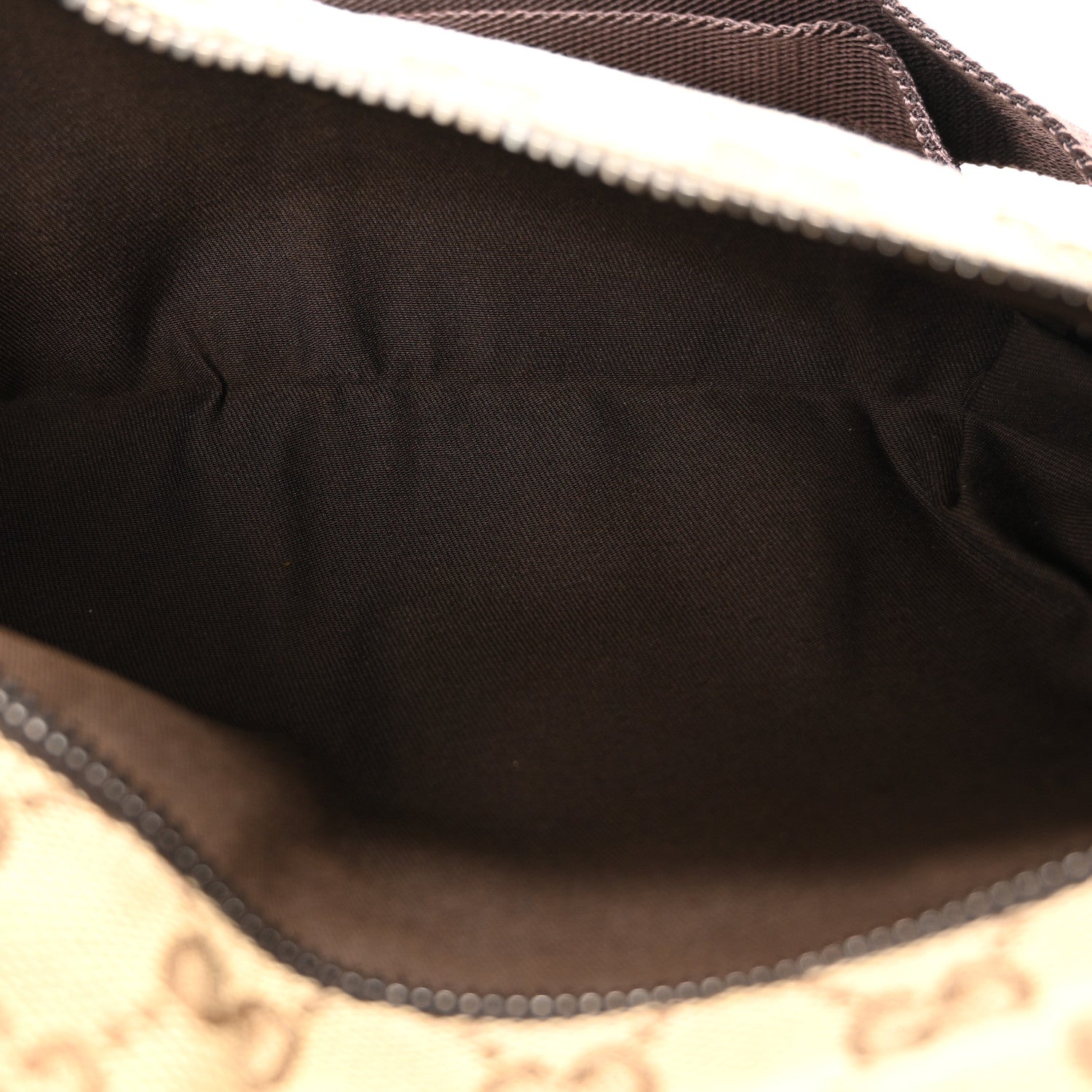 Gucci GG Monogram Double Pocket Belt Bag Dark Brown 5 of 12