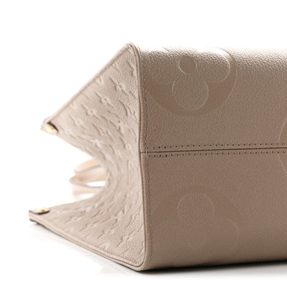 Louis Vuitton Empreinte Monogram Giant Onthego MM Tourterelle 8 of 10