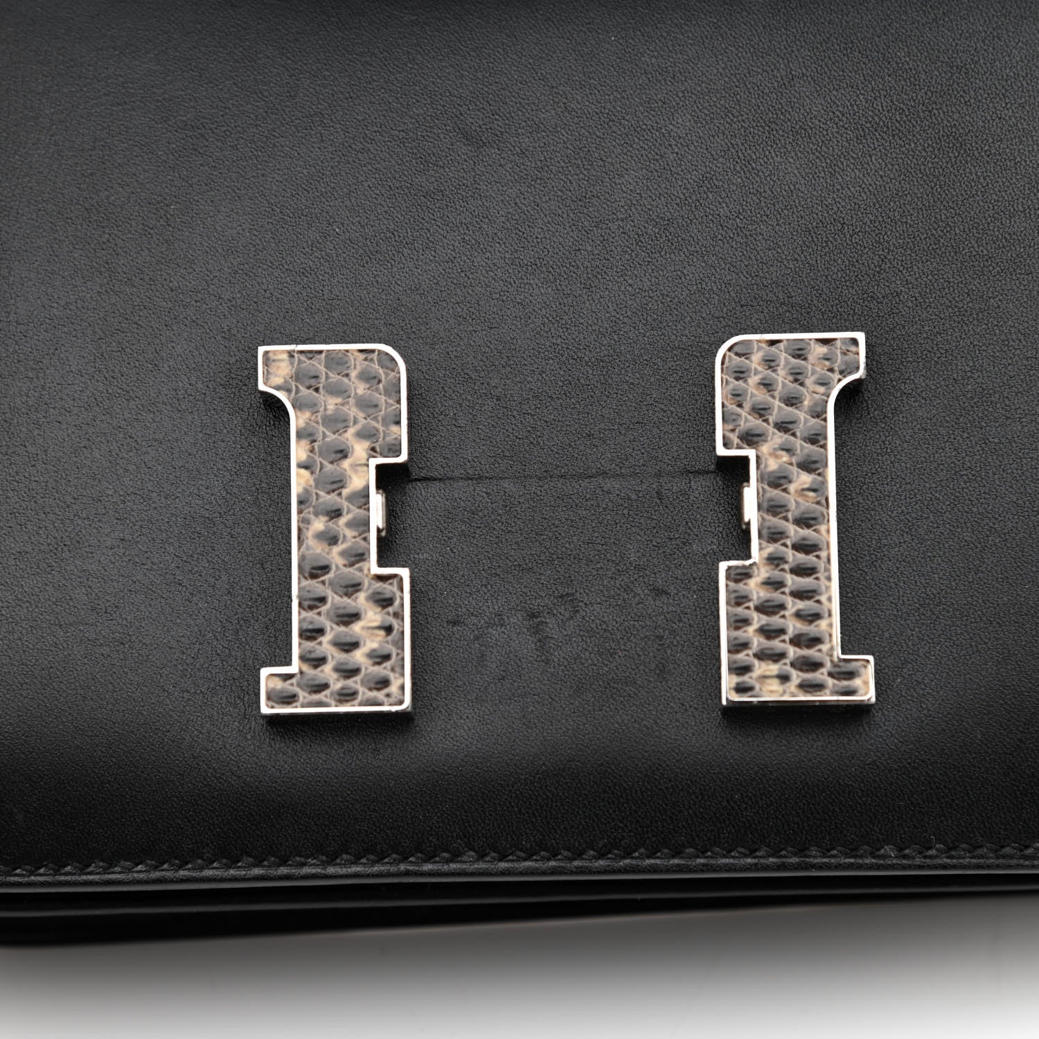 Hermes Veau Monsieur Lizard Constance 18 Black Ombre 10 of 12