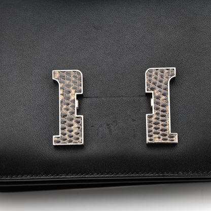 Hermes Veau Monsieur Lizard Constance 18 Black Ombre 10 of 12