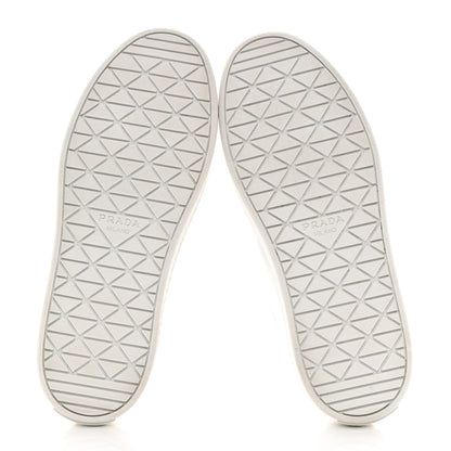 Prada Spazzolato Rois Metal Triangle Logo 25mm Sneakers 35.5 White Soleil 5 of 9