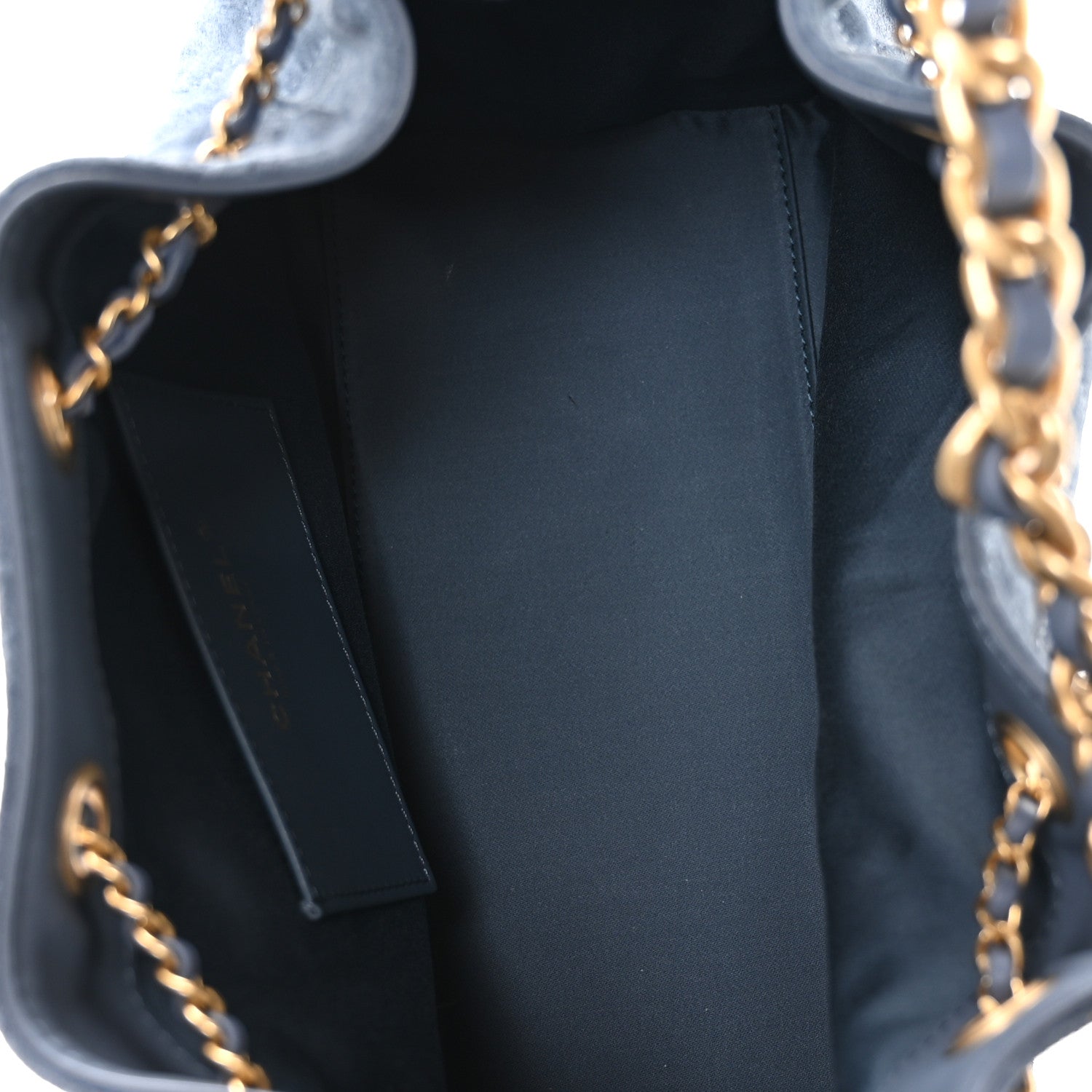 Chanel Suede Quilted Small Chanel 25 Handbag Blue 5 of 11