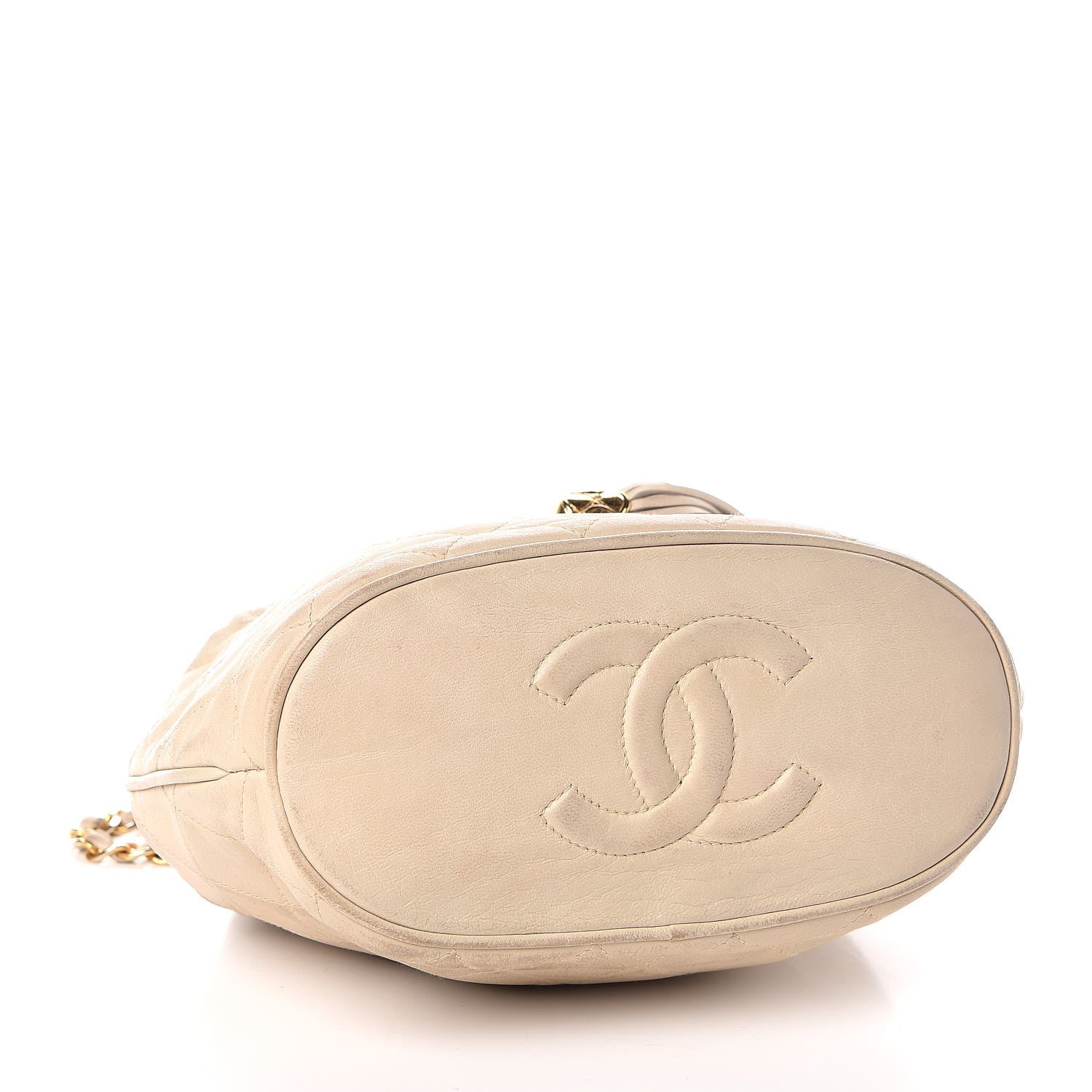 Chanel Lambskin Quilted Tassel Shoulder Bag Beige 4 of 16