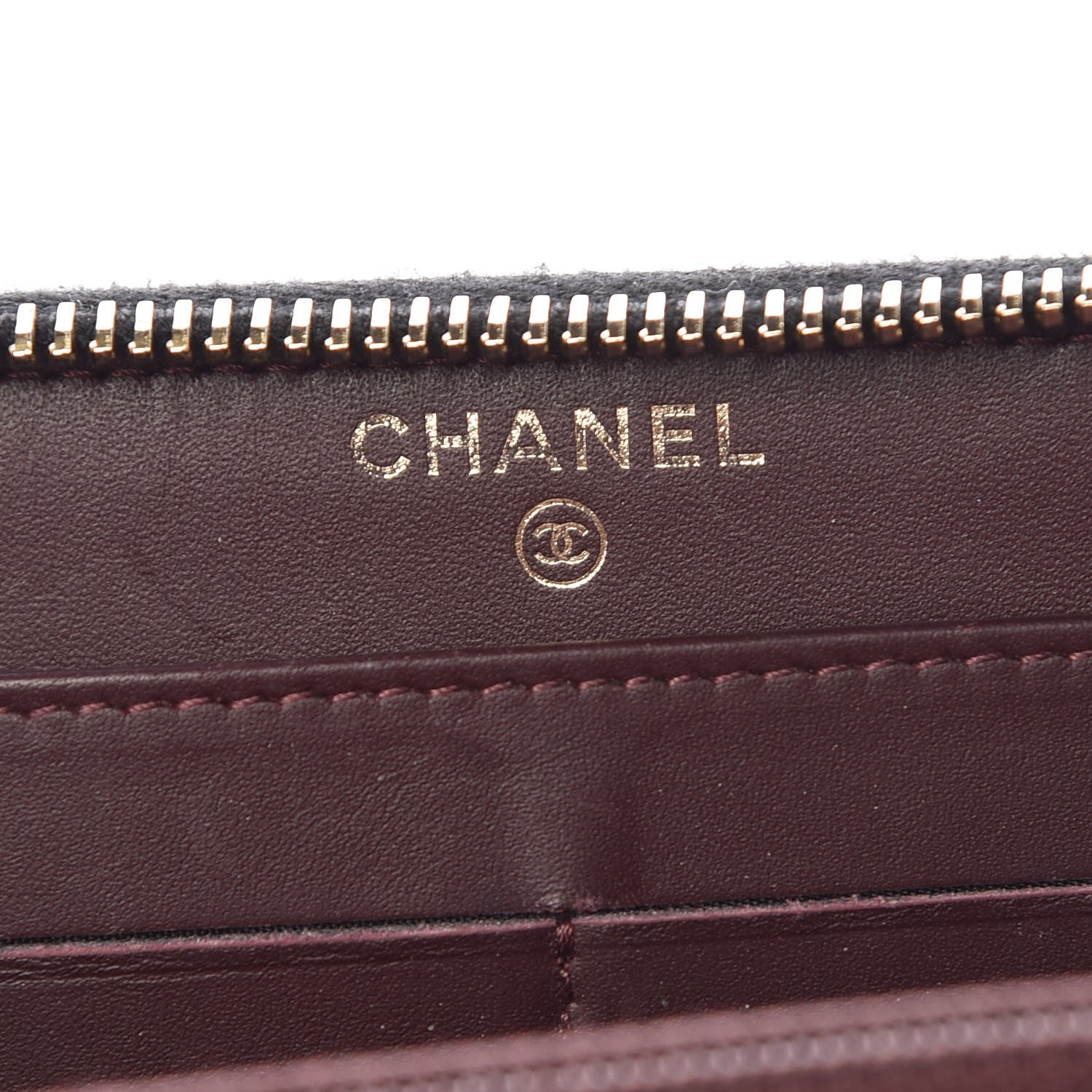 Chanel Caviar Quilted Large Gusset Zip Around Wallet Black 6 of 8