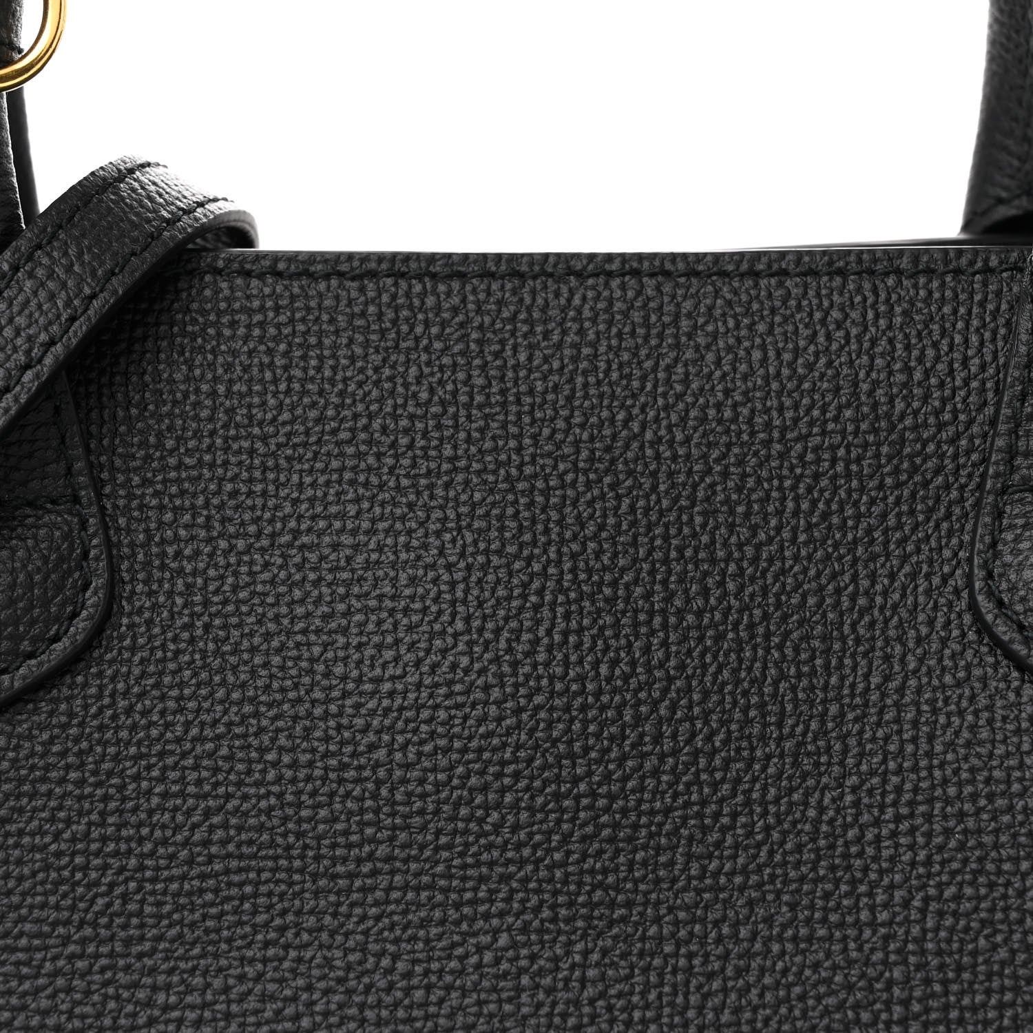 Burberry Derby Calfskin House Check Medium Banner Tote Black 9 of 11