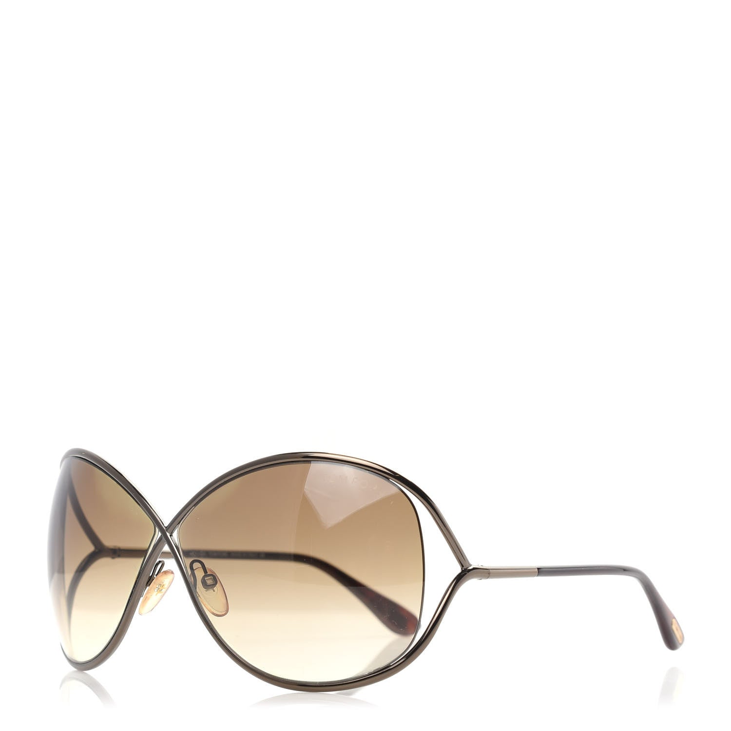 Tom Ford Metal Miranda Crossover Sunglasses TF130 Shiny Bronze 1 of 8
