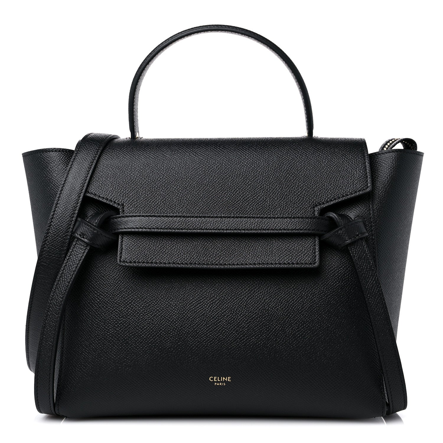 Celine Grained Calfskin Micro Belt Bag Black 1 of 10