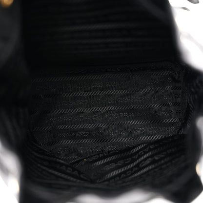 Prada Re-Nylon Saffiano Duet Bucket Crossbody Bag Black 5 of 10