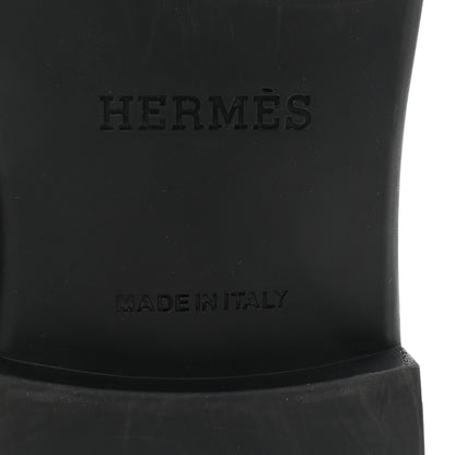 Hermes Grained Calfskin Mens Duke Loafer 42 Black 7 of 9