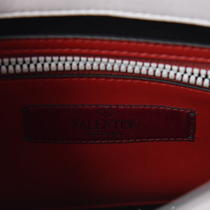 Valentino Garavani Lambskin Medium Free Rockstud Spike Shoulder Bag Optic White 8 of 10