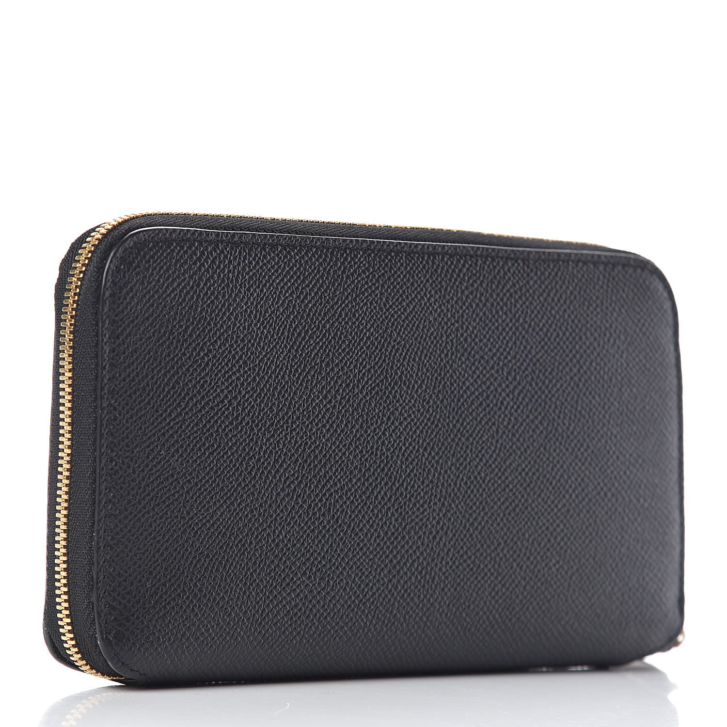 Balenciaga Grained Calfskin BB Continental Zip Around Wallet Black 3 of 6