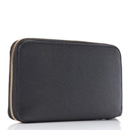 Balenciaga Grained Calfskin BB Continental Zip Around Wallet Black 3 of 6