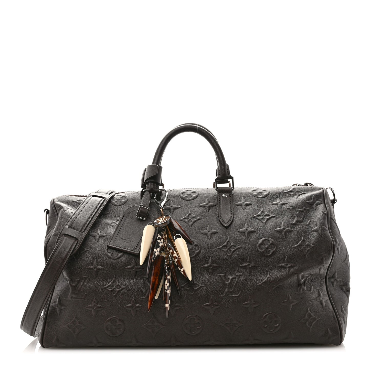 x EDUN Monogram Revelation Keepall 45 Bandouliere Brown