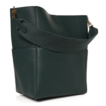 Celine Soft Grained Calfskin Sangle Bucket Bag Amazone 3 of 10