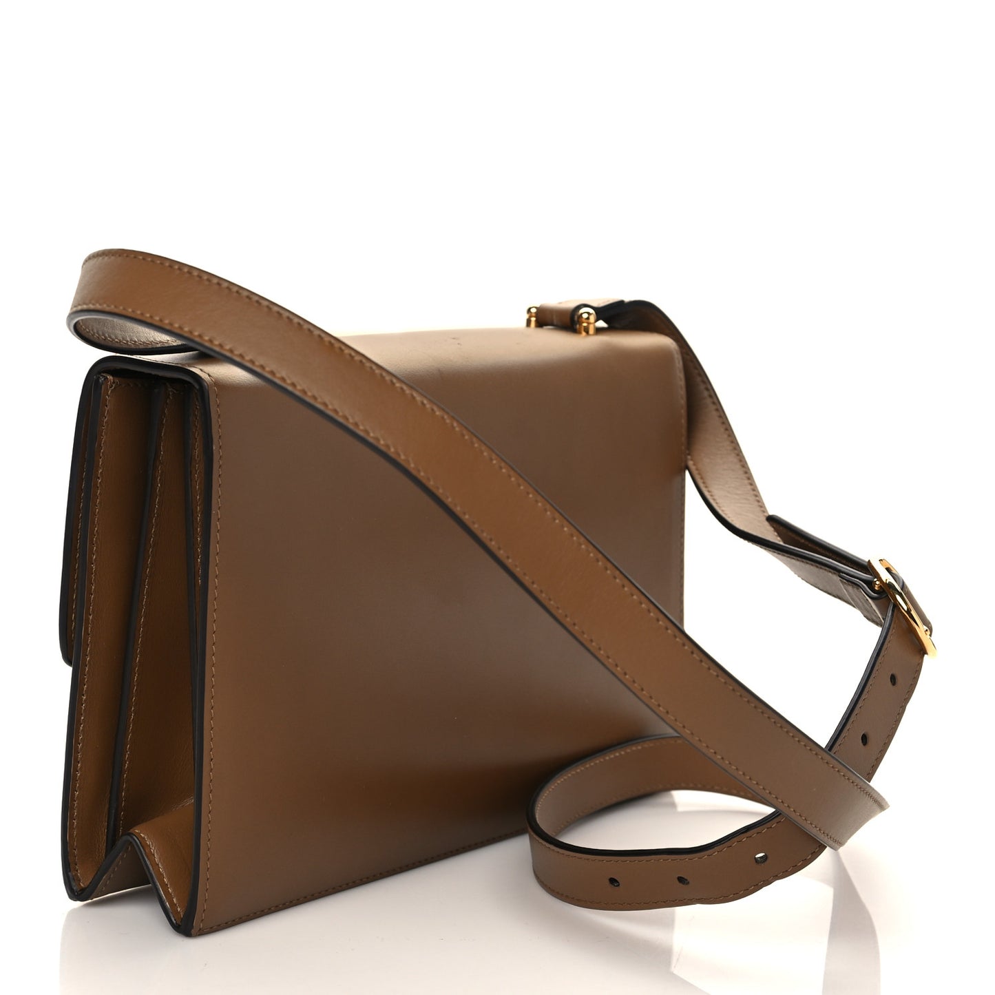 Smooth Calfskin Small Zumi Shoulder Bag Friky Taupe