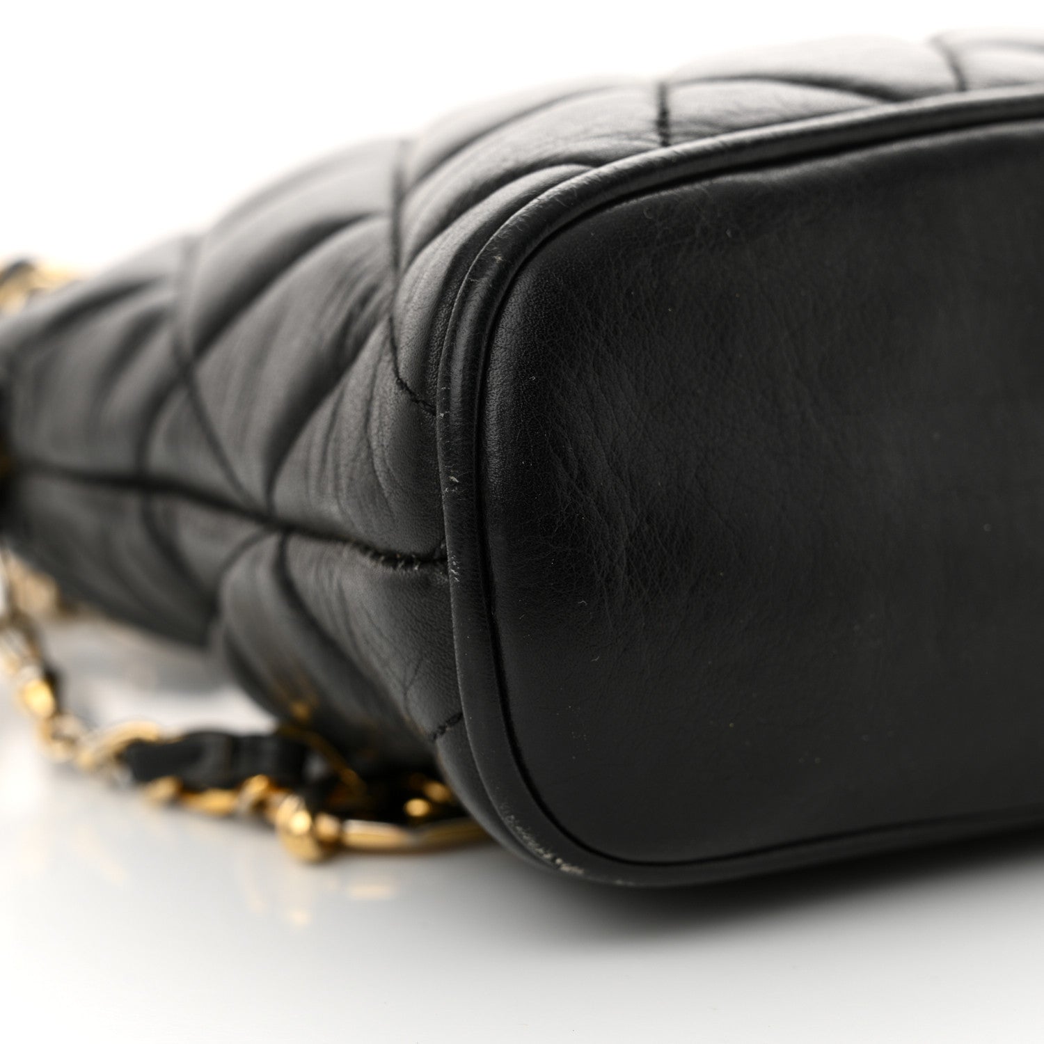 Chanel Lambskin Quilted Shoulder Bag Black 9 of 14