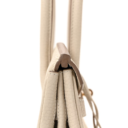 Hermes Taurillon Clemence Birkin 30 Craie 12 of 13