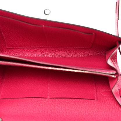 Hermes Chevre Mysore Kelly Wallet To Go Rose Mexico 5 of 7