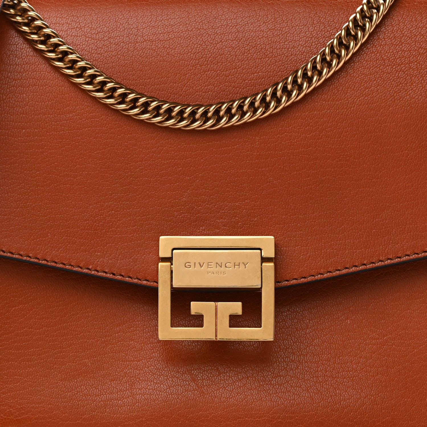 Givenchy Goatskin Suede Medium GV3 Shoulder Bag Amber Mastic 8 of 13