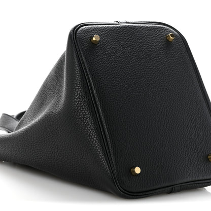 Hermes Taurillon Clemence Picotin Lock 22 MM Black 9 of 14