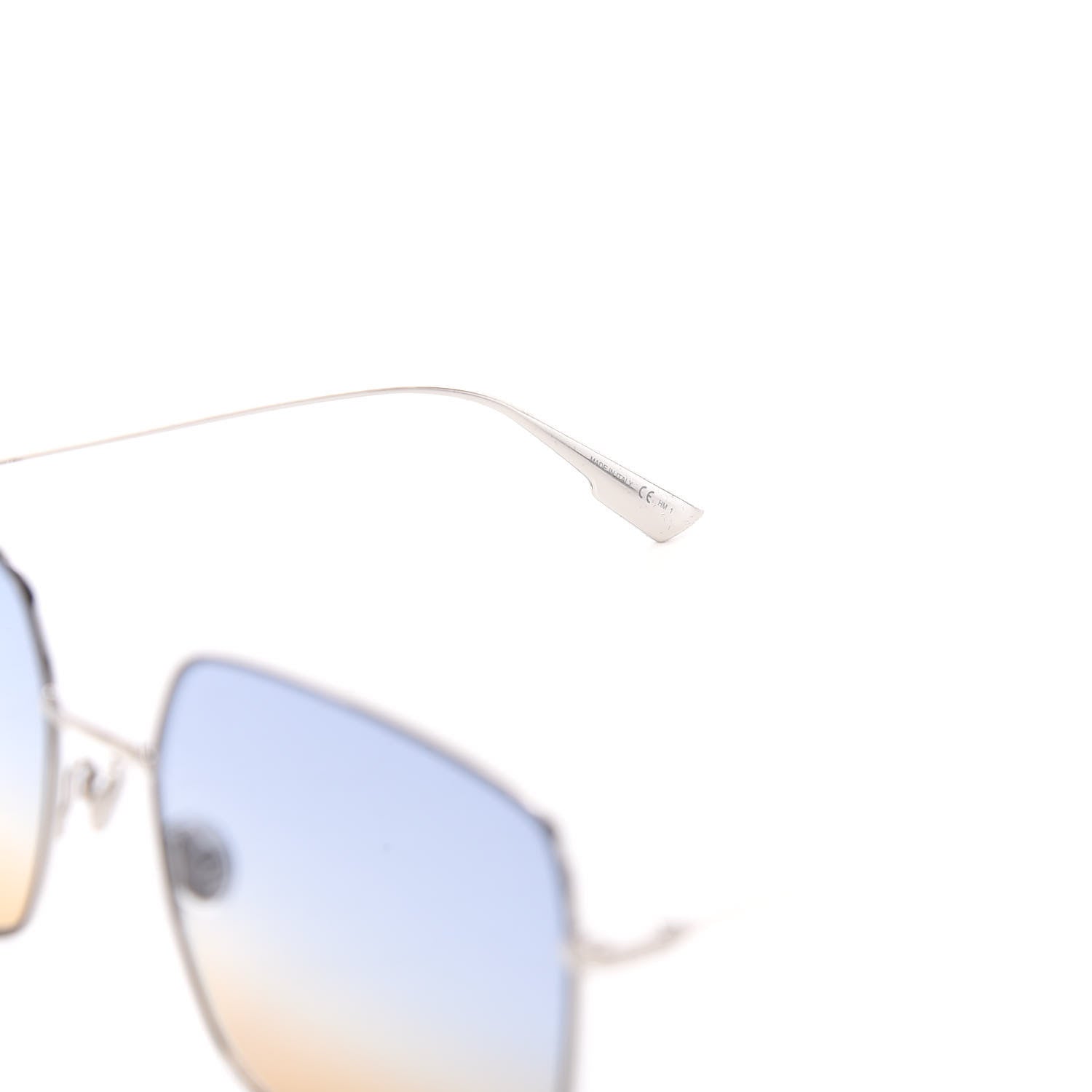 Christian Dior Metal Stellaire 1 Sunglasses Silver Blue Yellow 5 of 8