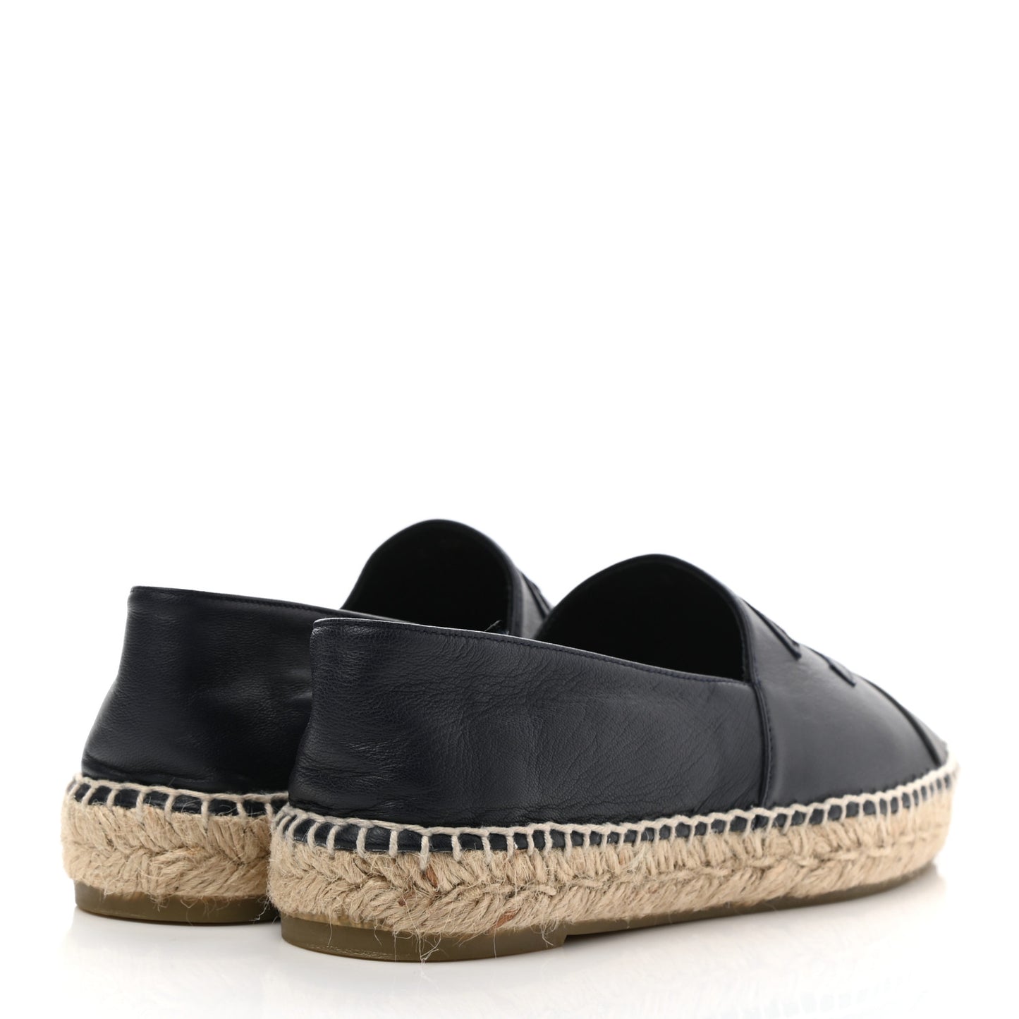Lambskin CC Espadrilles 39 Navy Blue Dark Grey