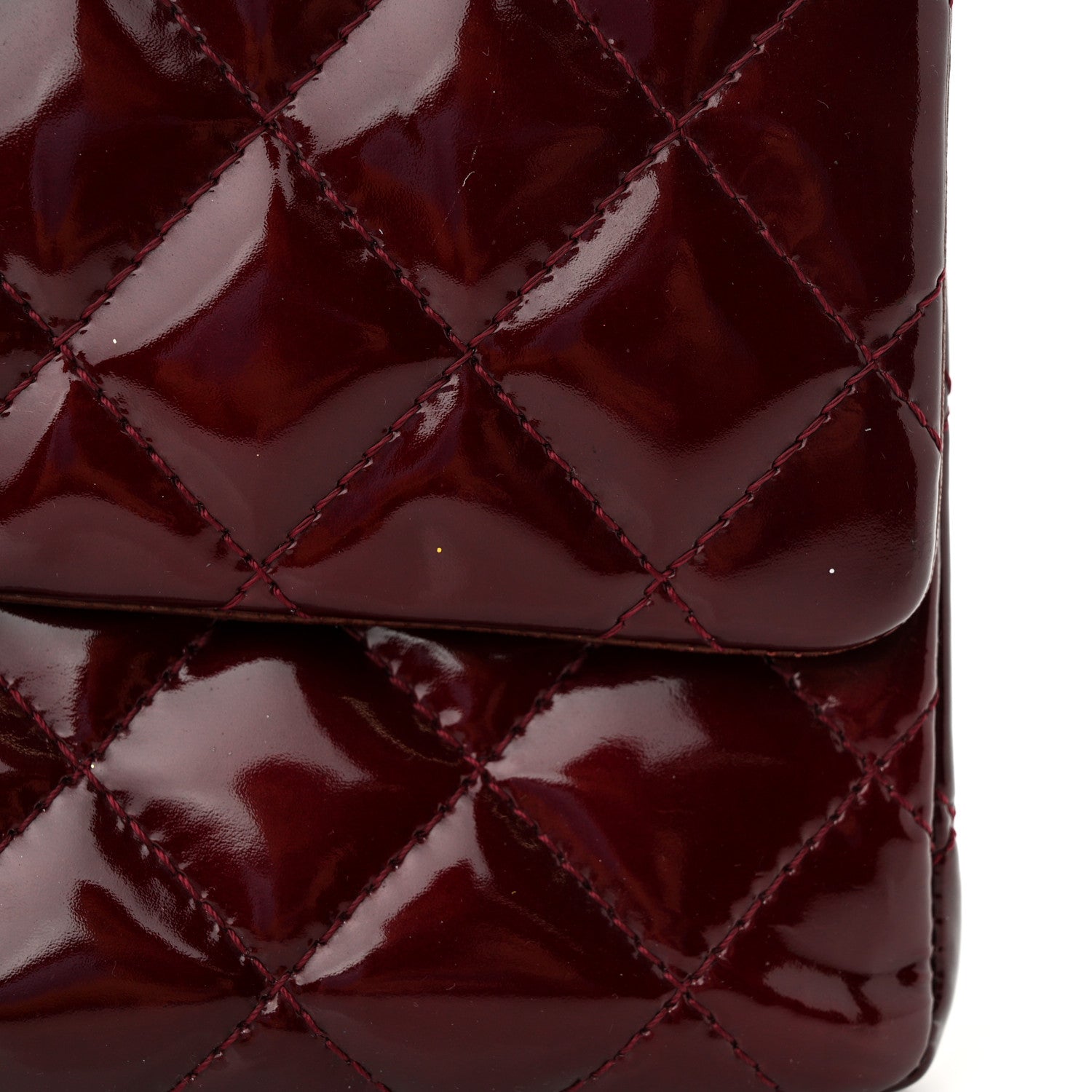 Chanel Patent Quilted 2.55 Reissue 227 Flap Light Burgundy 13 of 13
