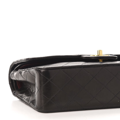 Chanel Lambskin Quilted Medium Double Flap Black 10 of 12