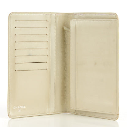 Chanel Caviar Sevruga Yen Wallet Pearl 5 of 9