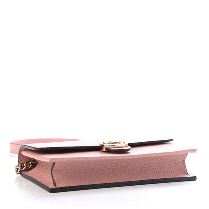 Gucci Dollar Calfskin Interlocking G Chain Wallet Soft Pink 4 of 9