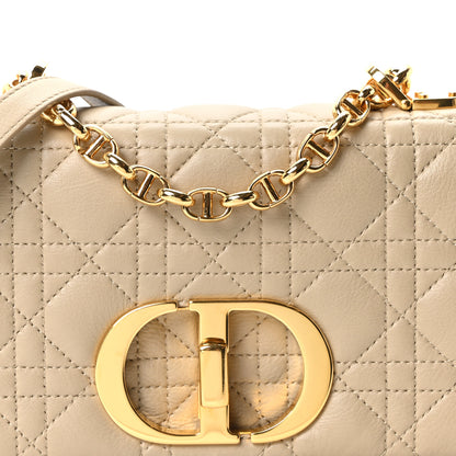 Christian Dior Calfskin Cannage Small Caro Bag Beige 8 of 10