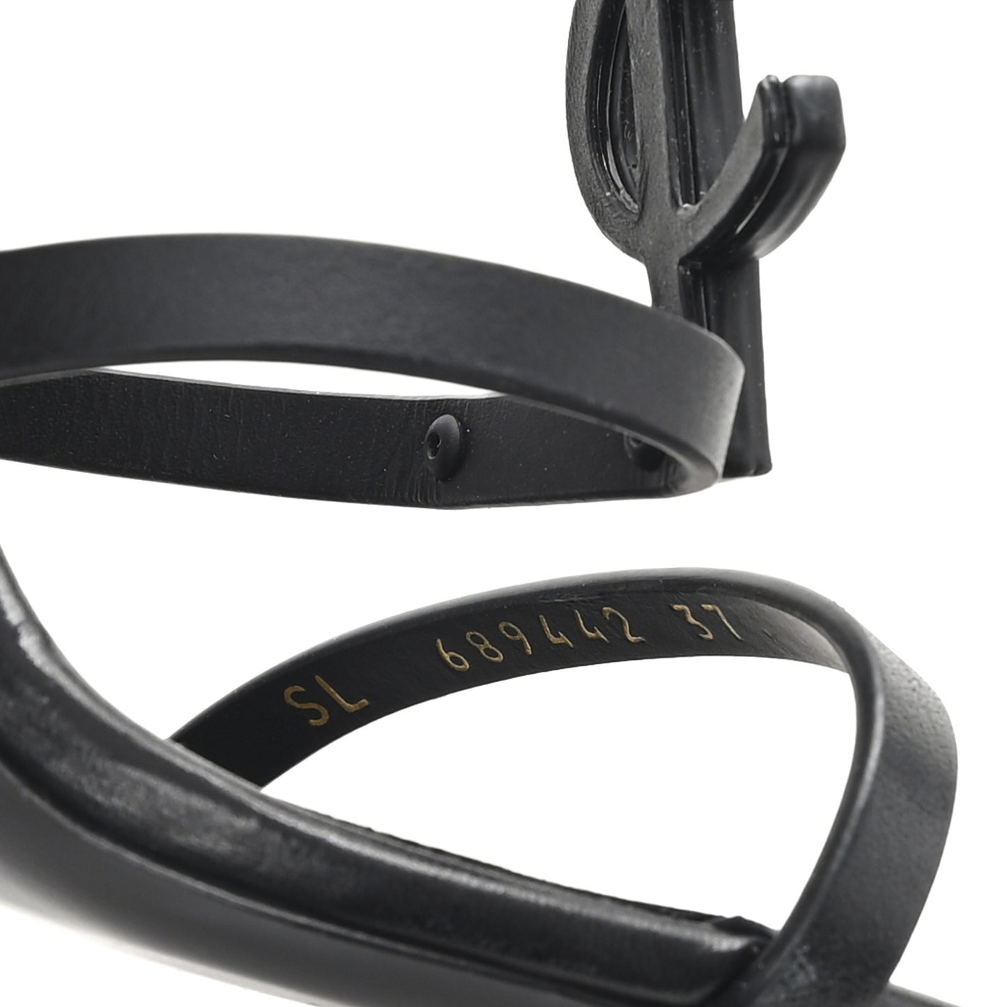 Calfskin Cassandra 100 Sandals 37 Black